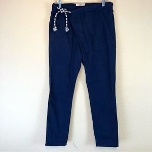 Scotch & Soda Women’s Navy Blue Asymmetrical Zip Closure Trousers Sz M